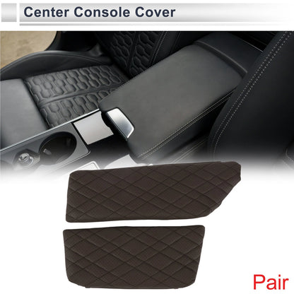 Center Console Cover with Storage Bag for BMW 5 Series (2011–2017) Deep Brown