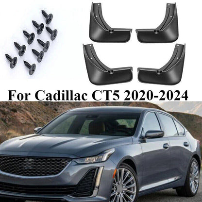 Mud Flap Splash Guard Mudflap 4Pc for Cadillac CT5 (2020–2024)