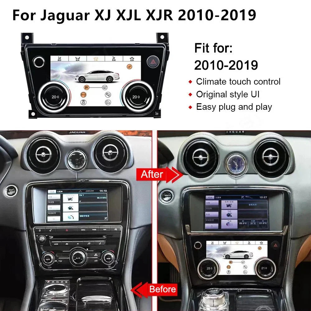 7" AC Climate Control Android LCD Touch Screen for Jaguar XJ (2010-2019)