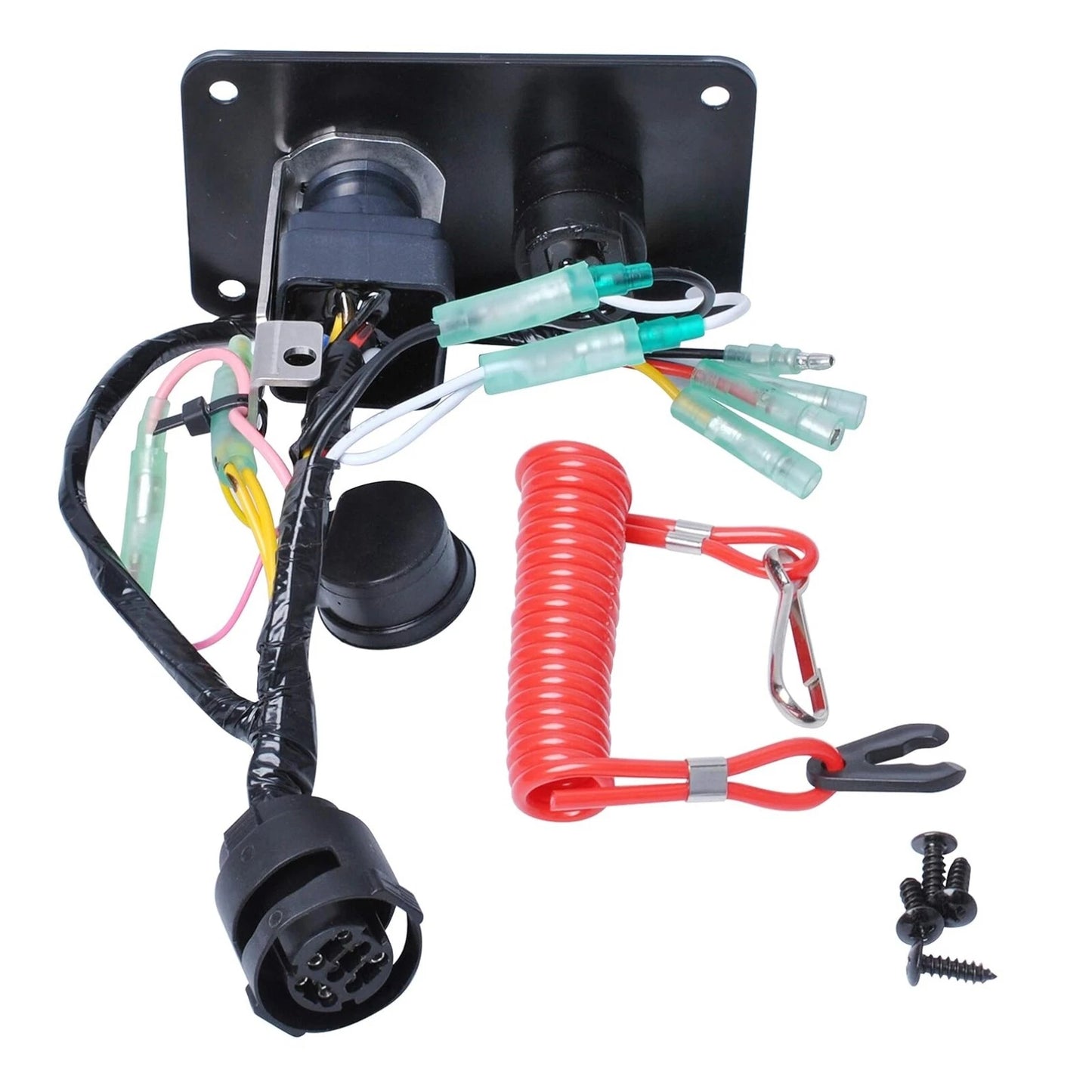 Key Switch Panel with Lanyard for Yamaha Outboard (Single Engine)
