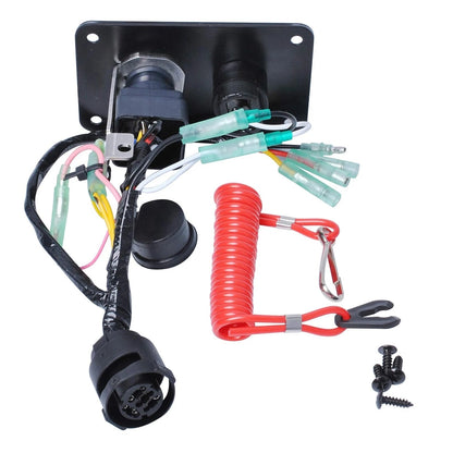 Key Switch Panel with Lanyard for Yamaha Outboard (Single Engine)