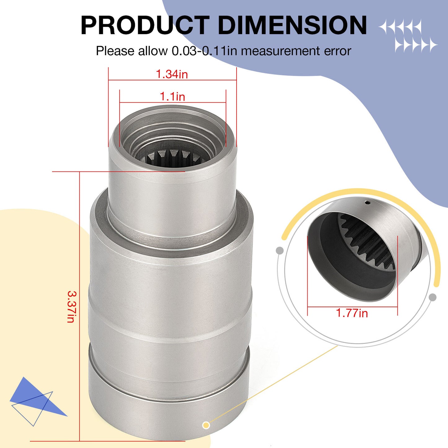 Front Differential Pinion Joint for Honda Foreman TRX400 TRX450 (2000–2006)