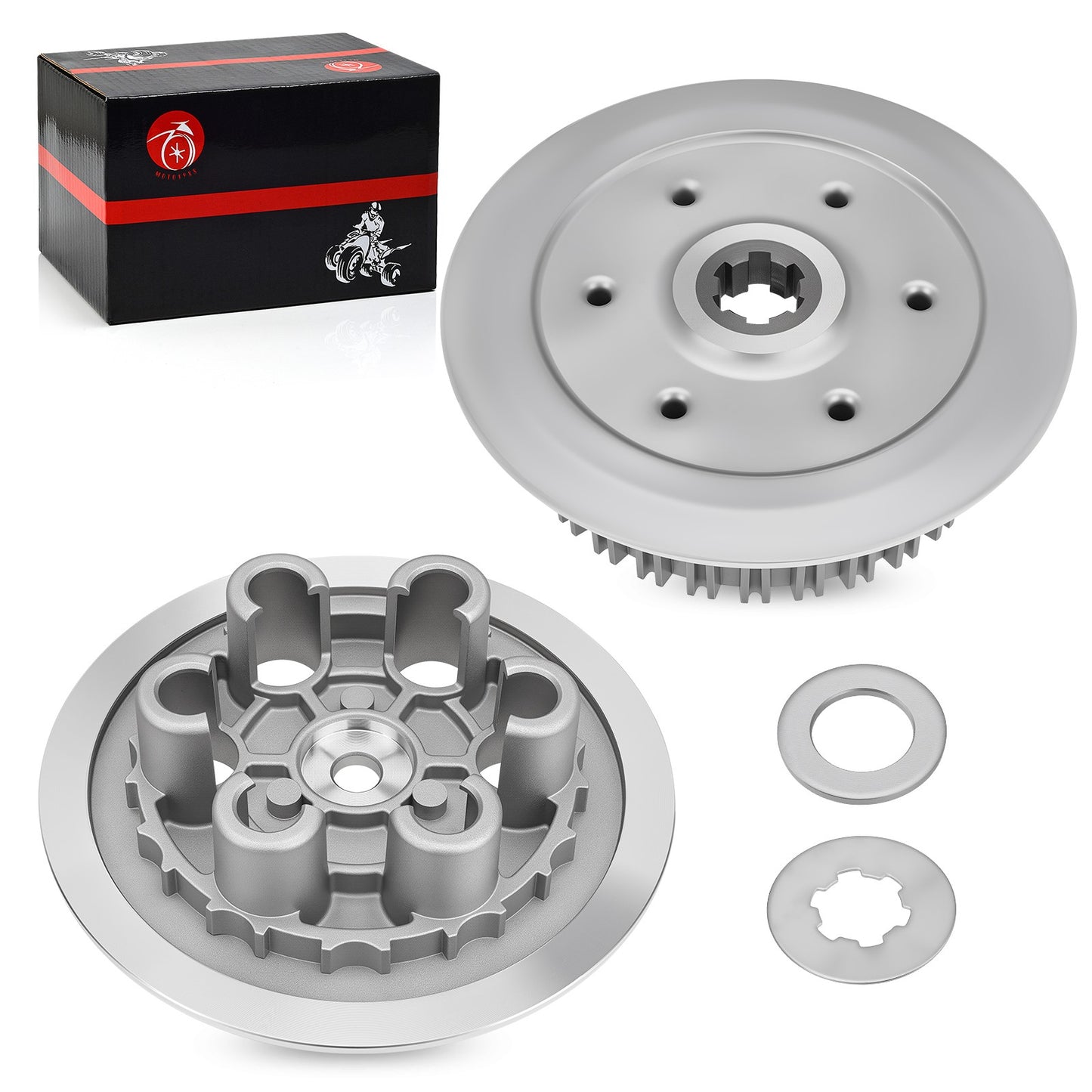 Clutch Pressure Plate Inner Hub & Lock Washer for Suzuki RM250 (1996–2006)