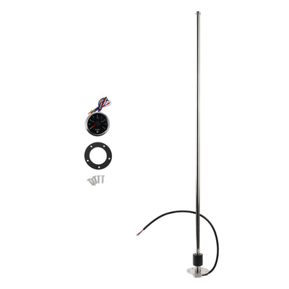 Fuel Sending Unit and Gauge Kit 0-190ohm 850mm for Boat Car Truck