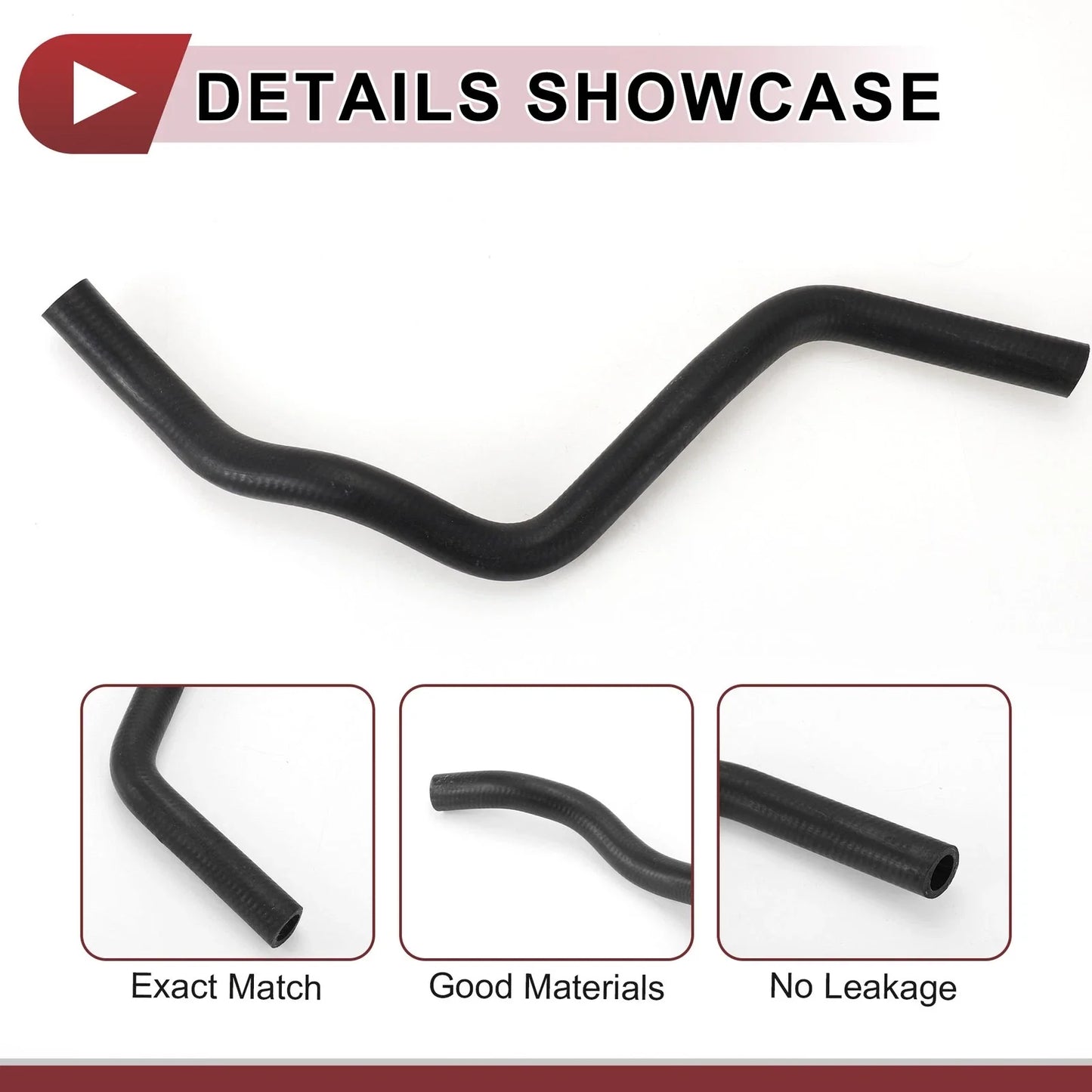 Heater Hose for Honda Civic 1.8L 2006-2011 Rubber Black 1 x Piece