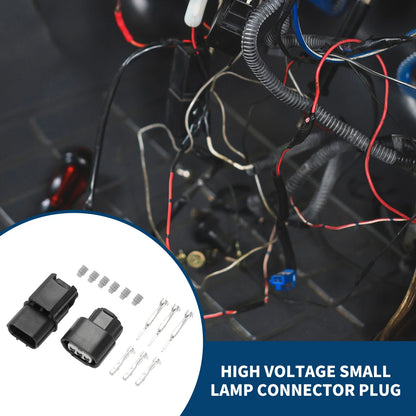 3 Pin High Voltage Small Lamp Connector Plug for Honda Civic (2001-2005)