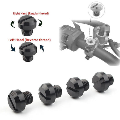 4X M10 Mirror Hole Plug for Yamaha Honda Suzuki Kawasaki BMW Aluminum