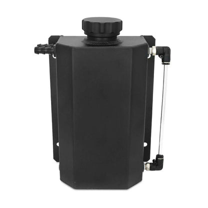 2L Aluminum Black Coolant Radiator Overflow Tank for Universal Vehicles