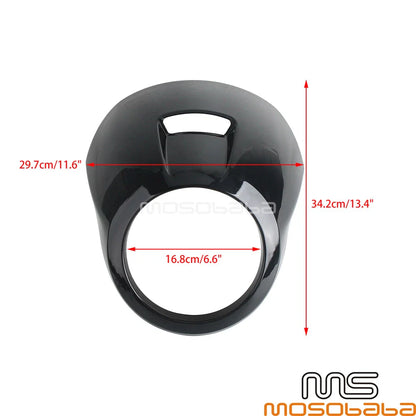 Black Headlight Fairing Windshield Cowl Cover for Harley Nightster 975 (22)