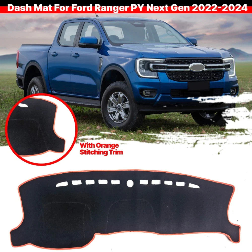 Non-Slip Dash Mat Cover Dashboard Pad for Ford Ranger PY Next Gen (2022–24)