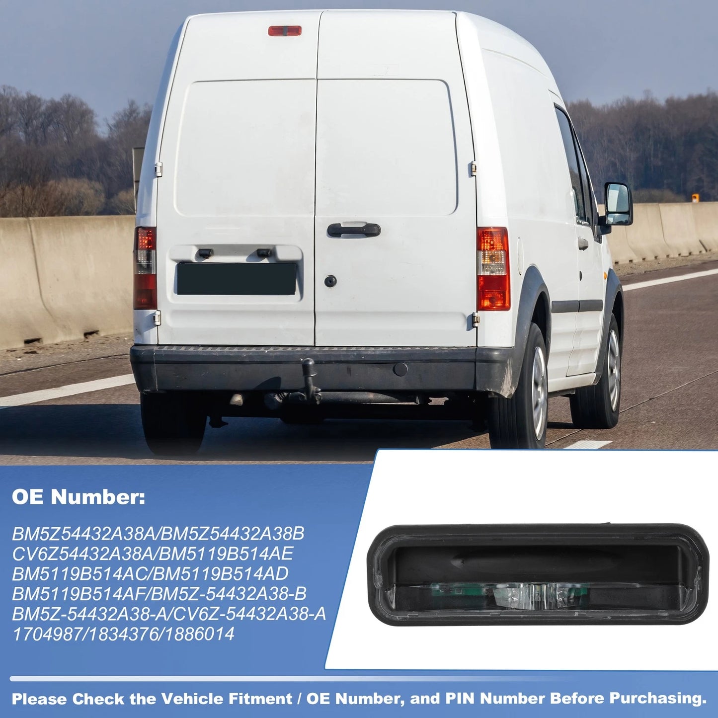 Tailgate Release Button Trunk Switch for Ford Transit Connect (2014–2023)