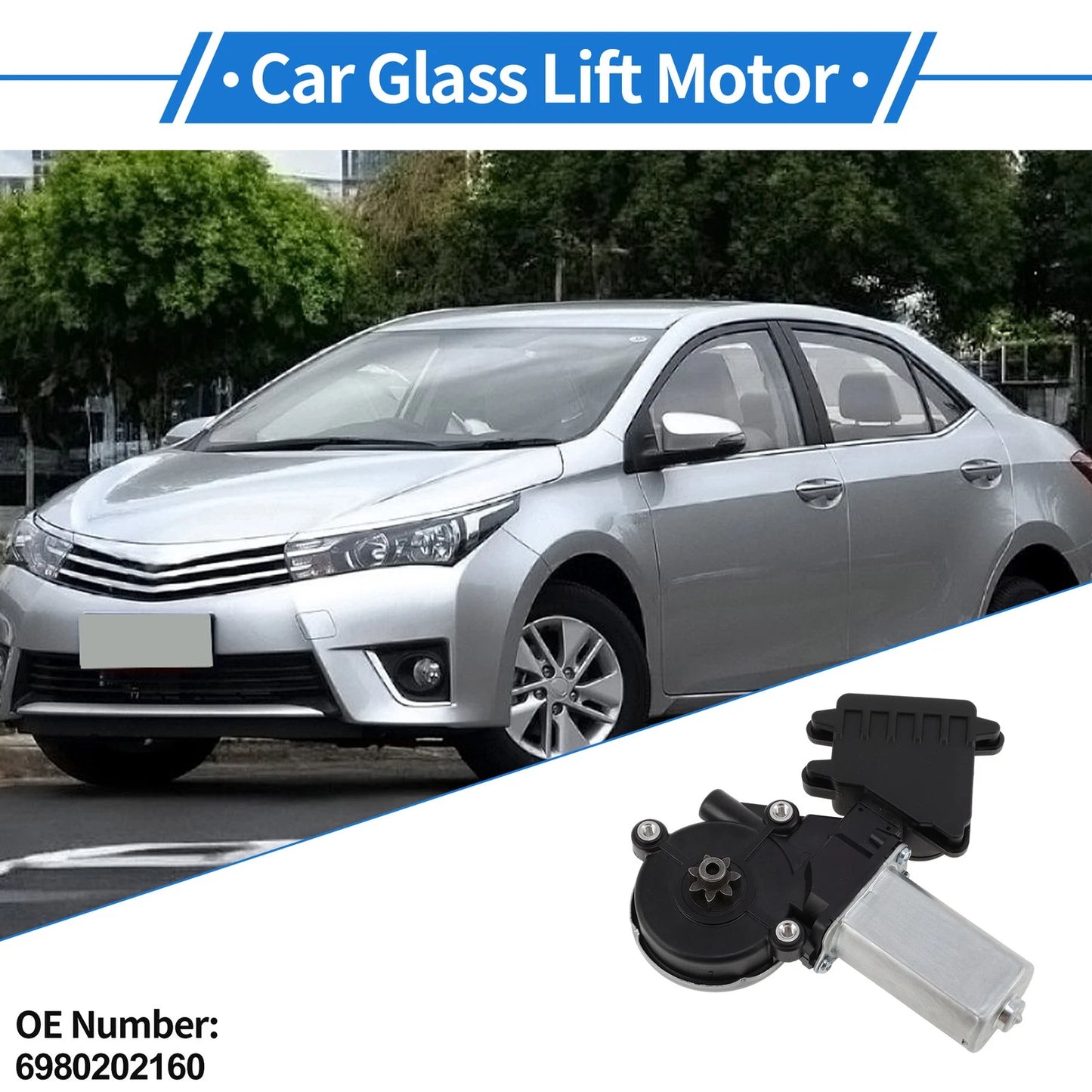 Power Window Regulator Lift Motor for Toyota Corolla (2007–2014) No.6980202160