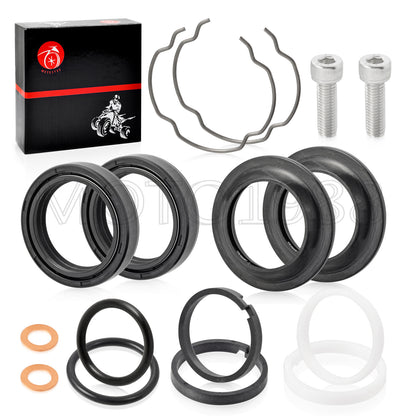 Front Fork Dust Oil Seals Rebuild Kit for Harley Sportster 883 1200 (1988–2023)