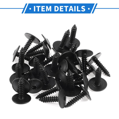 30 Pcs Fender Liner Splash Shield Bumper Cover Screw for Audi A4 (1996–2016)
