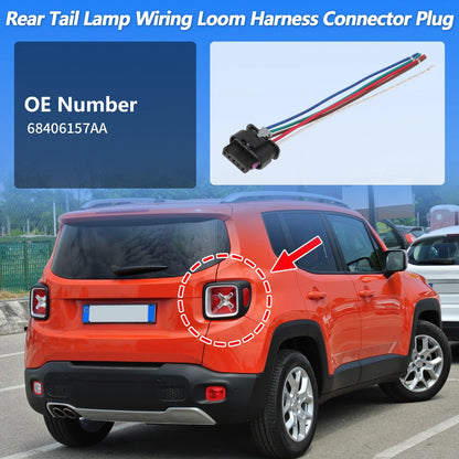 Rear Tail Light Harness No.68406157AA for Jeep Renegade (2015–2023)