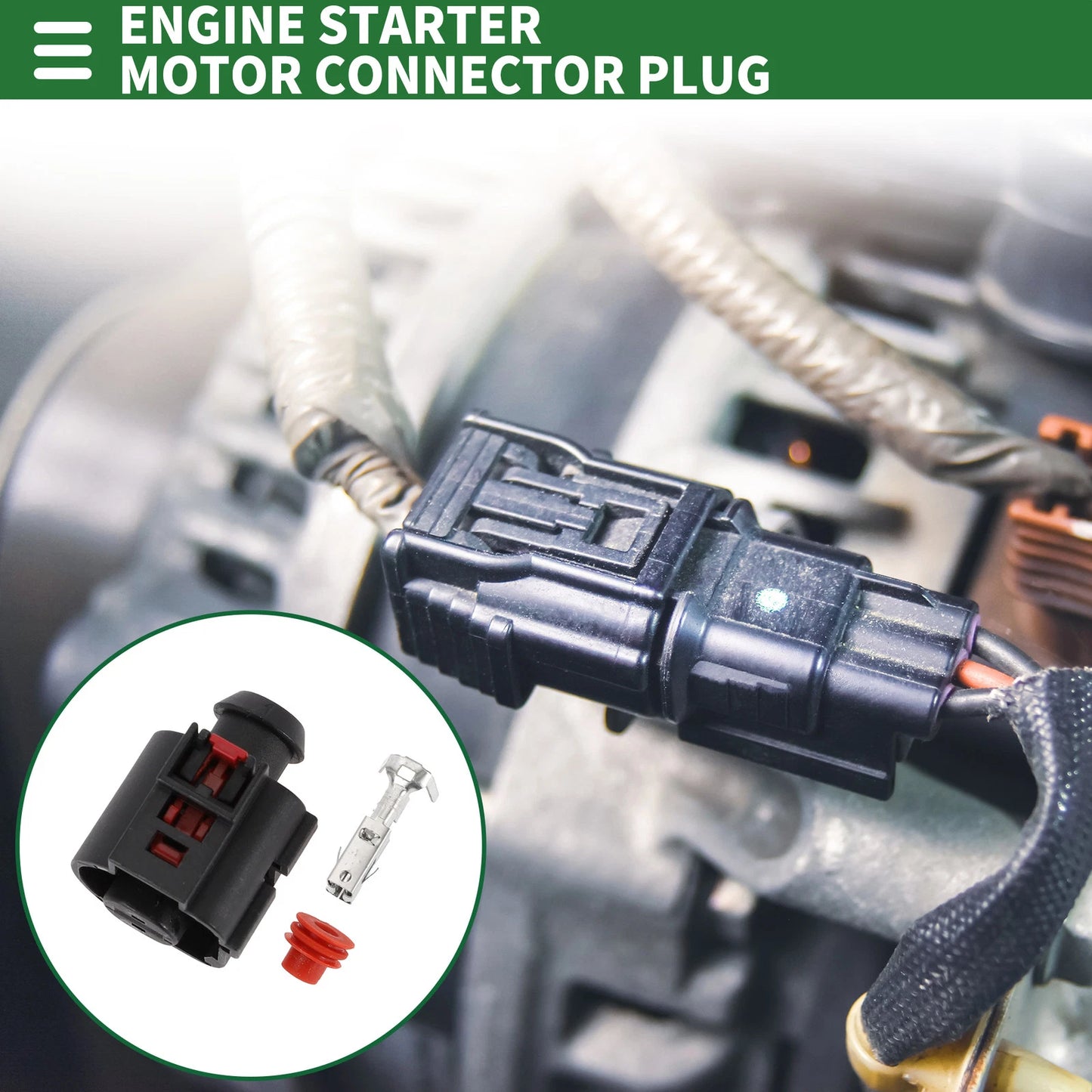 1 Pin Engine Starter Motor Connector Plug for Audi