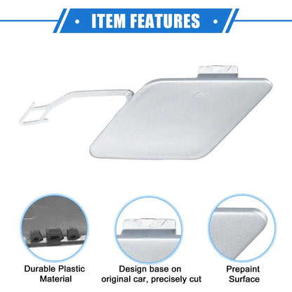Rear Tow Hook Eye Cover Cap for BMW 3 (F30) 2012-2015 Silver Tone