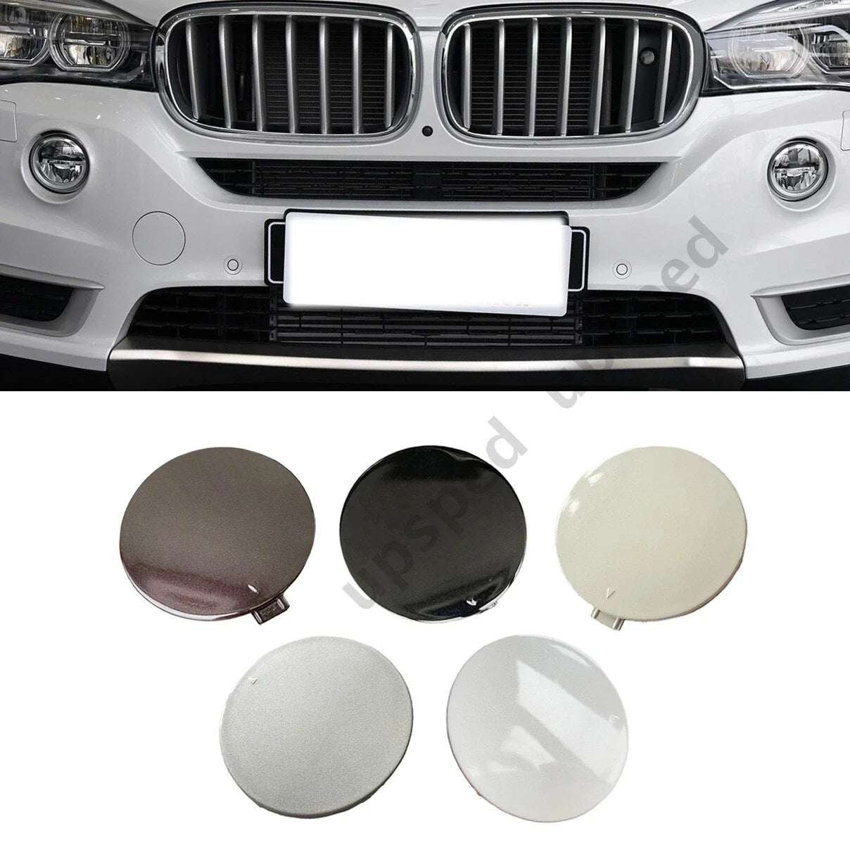 Front Bumper Tow Hook Eye Cover Cap for BMW X5 (2014–2017)