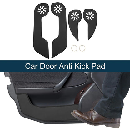 Car Door Anti Kick Pad Sticker Protector for Honda CR-V 2007-2011 Black 1 Set
