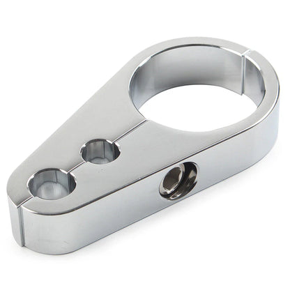 Chrome Brake Clutch Cable Wire Clamp Clip for Harley 1-1/4" Handlebar