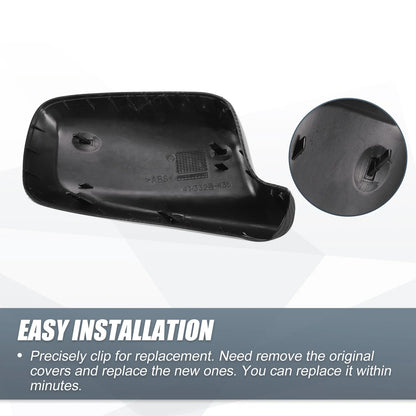 Rearview Mirror Cover Cap Black Carbon Fiber for BMW 3 Series 7 Series