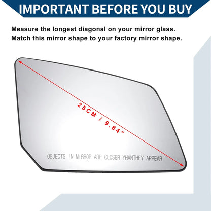 Heated Right Side Mirror Glass for Chevrolet Traverse (2018-2023)