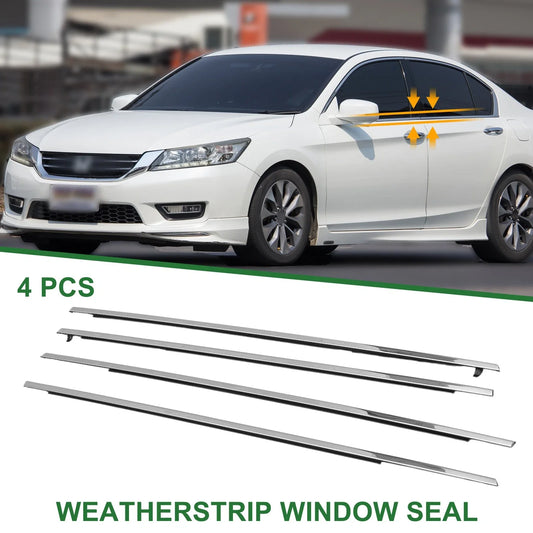 4pcs Weatherstrip Window Seal for Honda Accord (2003-2007) PVC