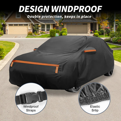 Waterproof Car Cover for Mazda CX-3 (2016–2023) - Aluminum Film, Zipper