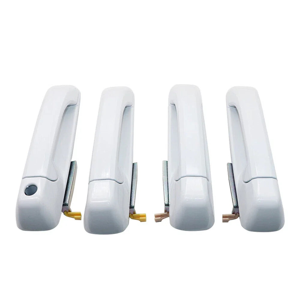4 Pcs Door Handle Set Bright White for Ram 1500 2500 3500 (2019-2023)