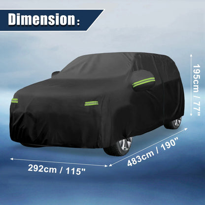 Waterproof Full Car Cover for Dodge Durango 2011-2023 with Zipper