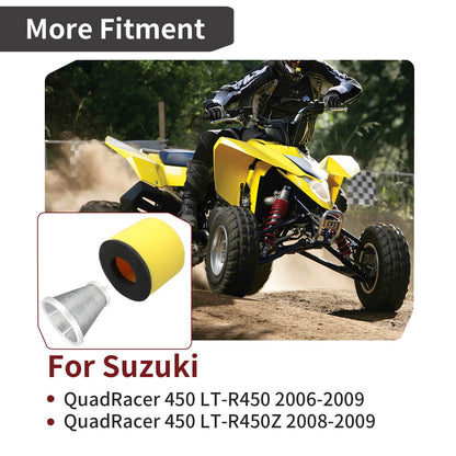 Air Filter Cleaner & Cage Holder for Suzuki Quadracer 450 (2004–2009)