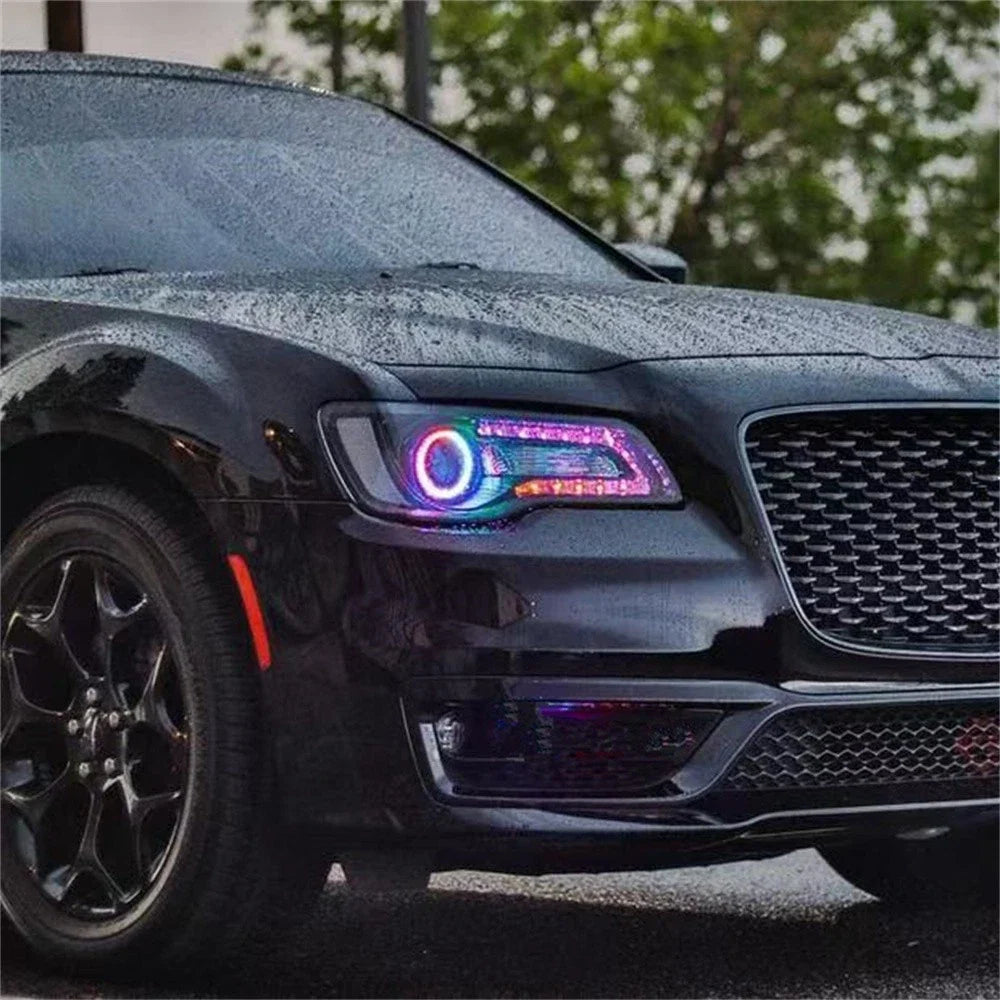Multicolor LED DRL Boards with Halo Rings for Chrysler 300C (2011-2020)
