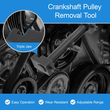 Adjustable Crankshaft Pulley Removal Tool 40-165mm for Various Models