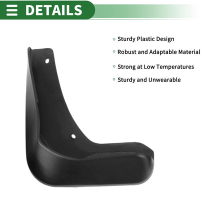 Mud Flaps Splash Guards for Ford Focus (2012–2018) W/ Mount Accessories