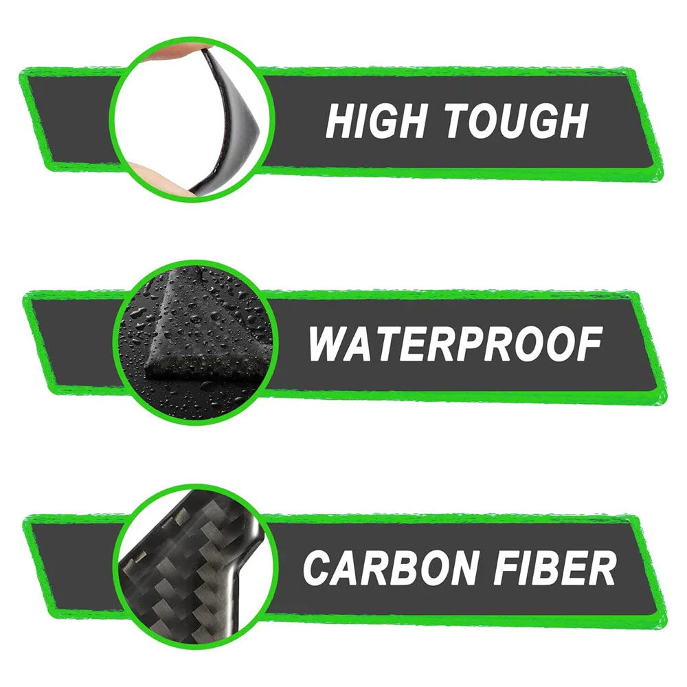 4 x Carbon Fiber Texture Door Corner Anti-Collision Trim for SUV Truck
