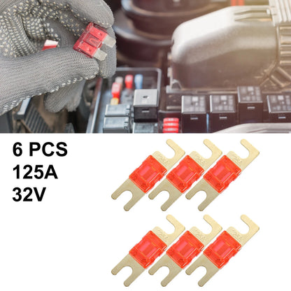 6pcs 125A AFS Mini ANL Fuse for Car Truck Motorcycle Boat Audio (All Years)