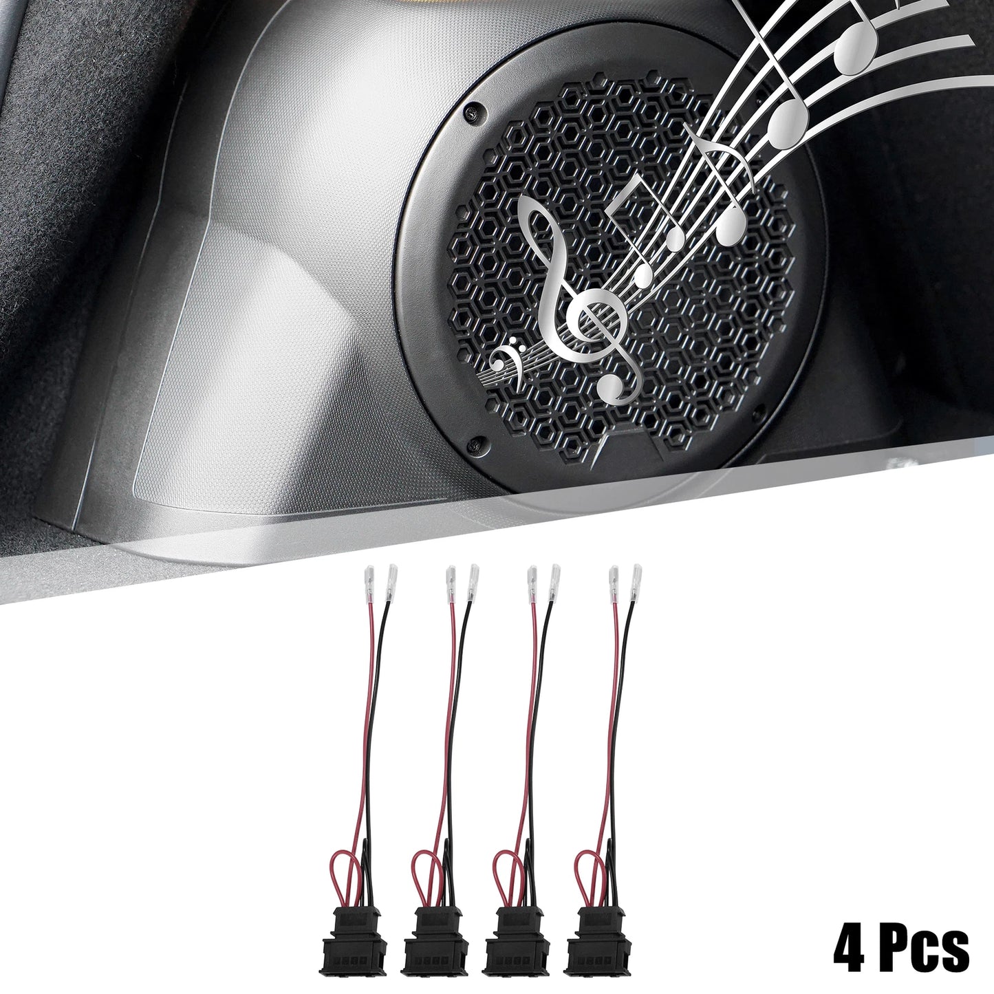 Set of 4 Car Speaker Connector Harness for VW Passat (1996–2003), VW Polo (2000–2024)