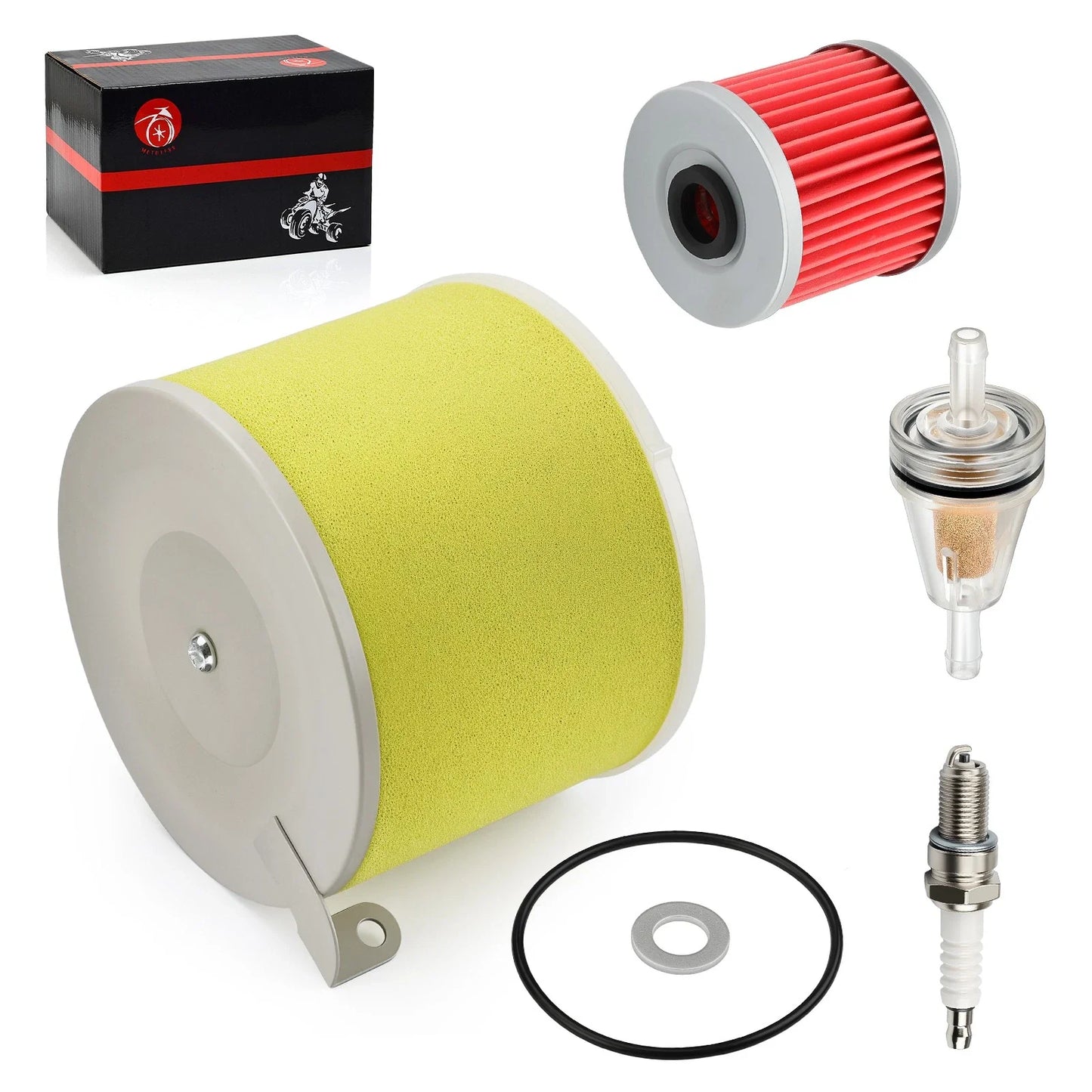 Air Filter Oil Filter & Guide Kit for Kawasaki Bayou 220/250 (1995–2004)