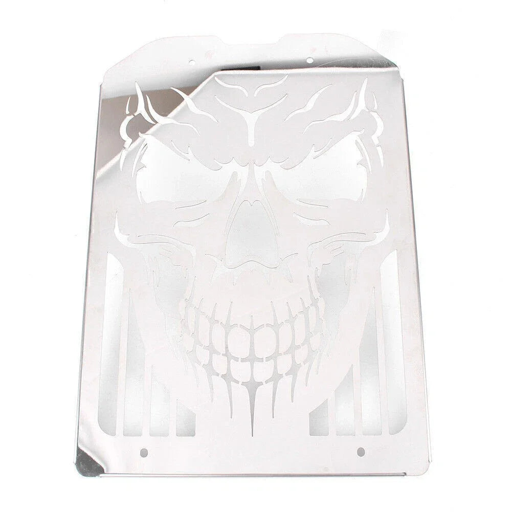 Racing Skull Polished Radiator Grill for Kawasaki Vulcan VN1500 VN1600 (2002-2008)