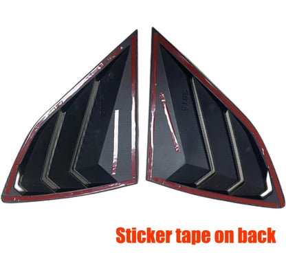 Carbon Fiber Window Quarter Louver Cover Trim for Hyundai Tucson (2016–2020)