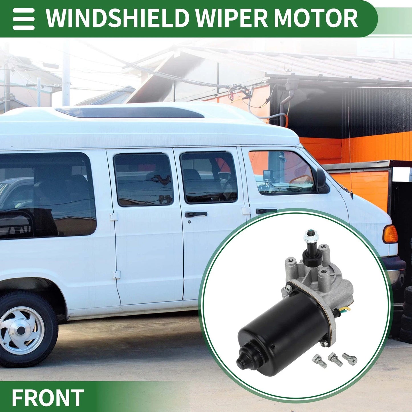 Front Windshield Wiper Motor for Dodge Ram 1500 2500 (1999–2003) No. 55155046AD