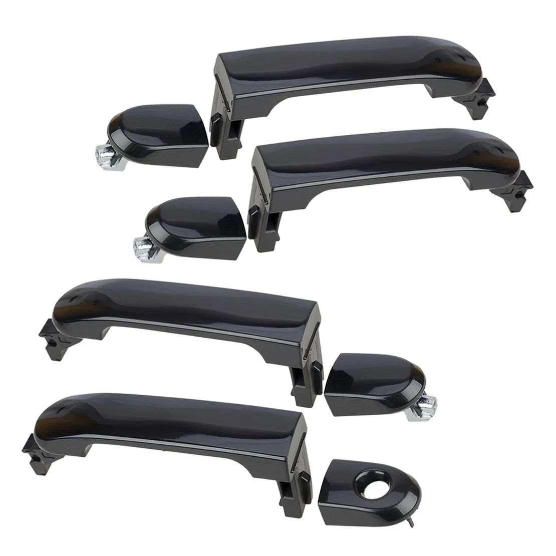 Outer Door Handles Set 4 x for Nissan Versa (2007-2012) Front & Rear Left Right