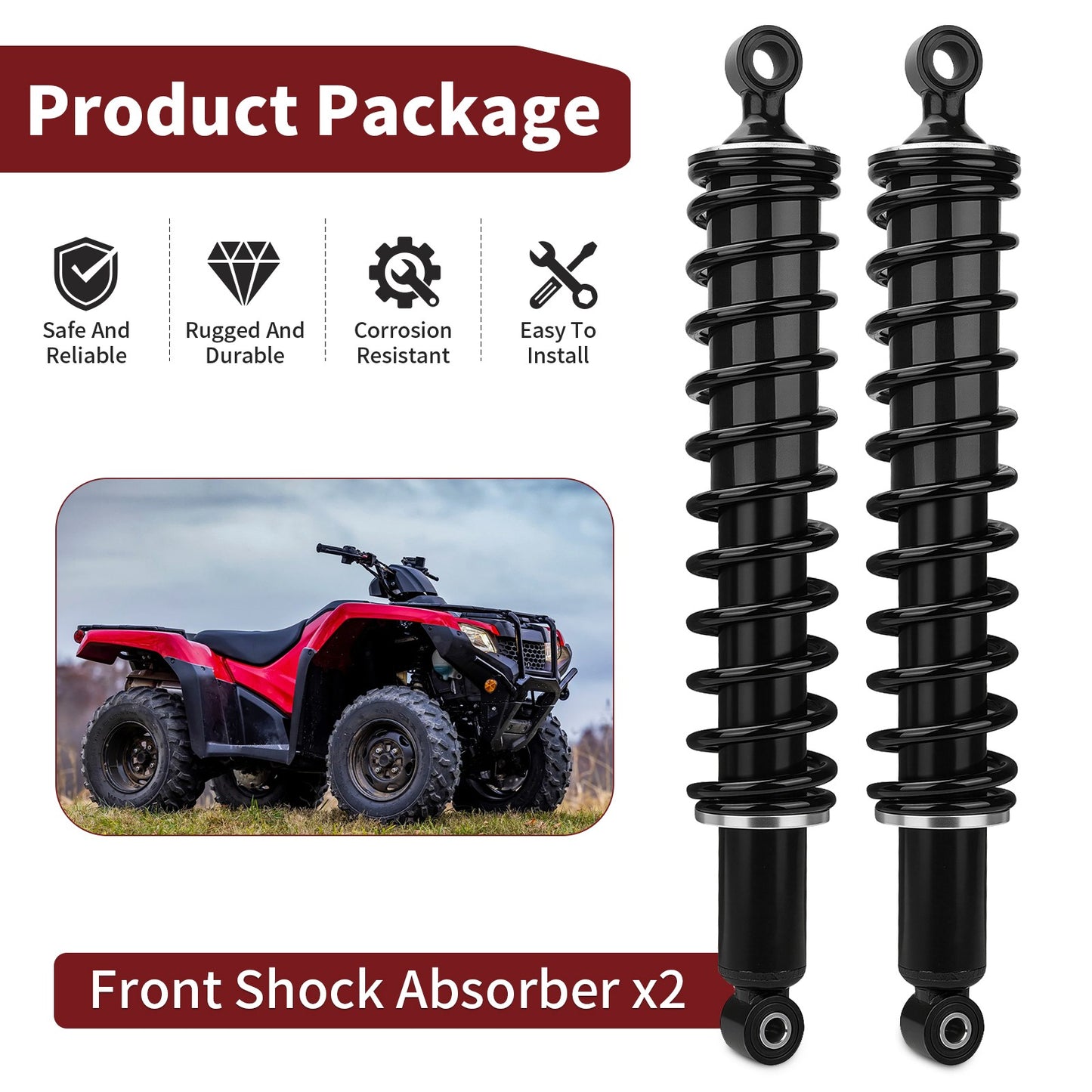 Front Shock Absorber for Honda Foreman Rubicon 500 (2009–2014)