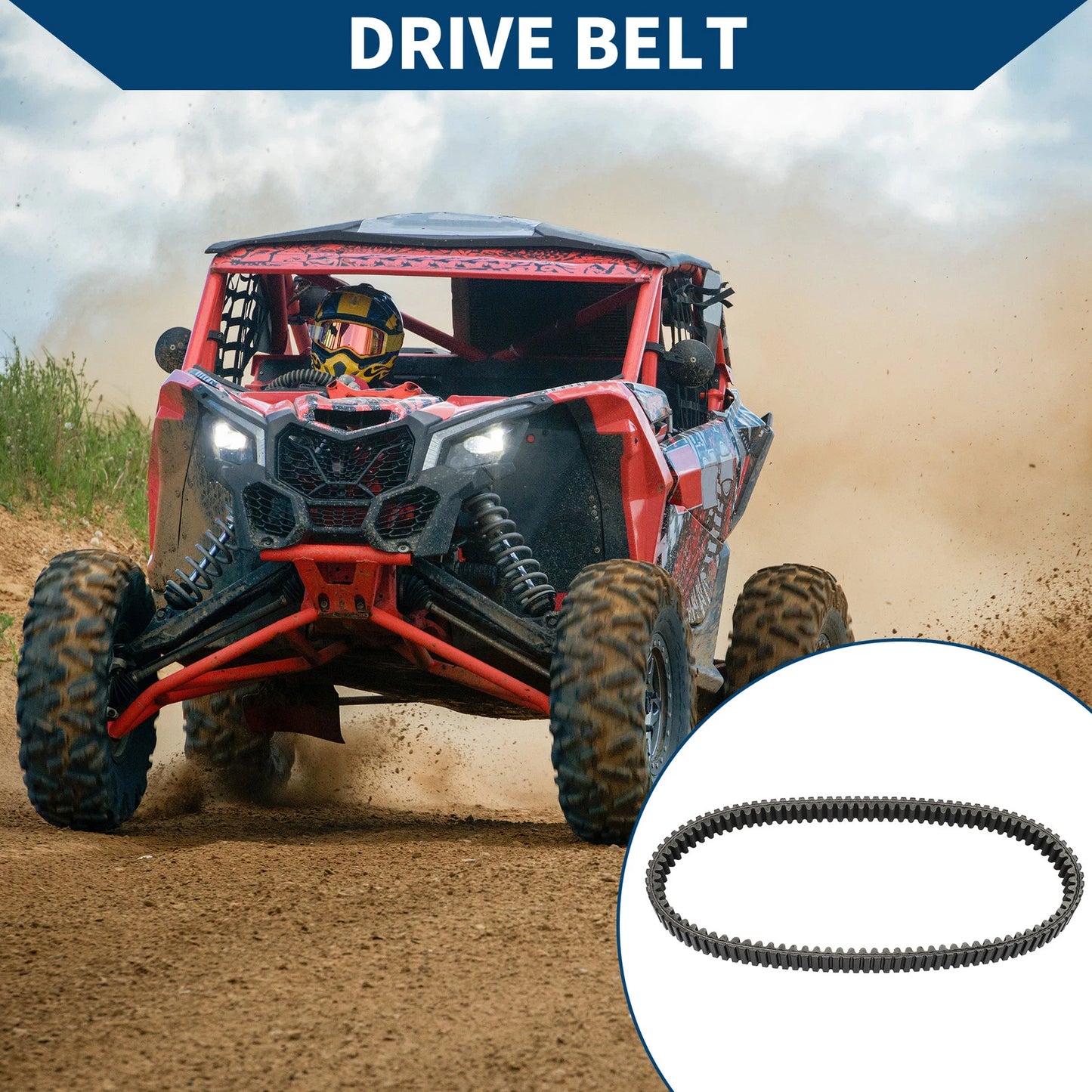 Drive Belt for Polaris Ranger 500, RZR 800, Sportsman 450, 500, 570, 700 (2000–2023)