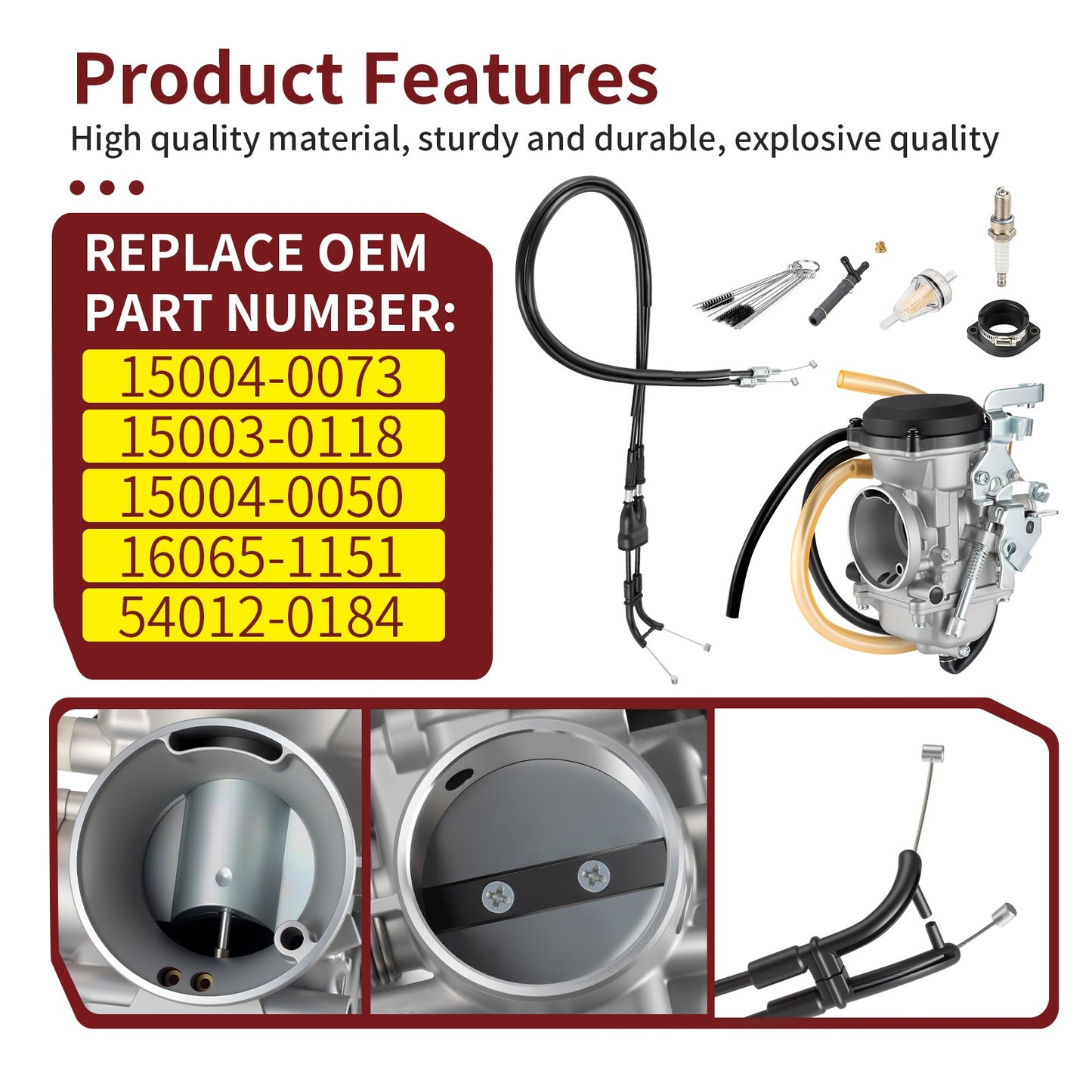 Carburetor Kit for Kawasaki KLR650 (2008–2018)