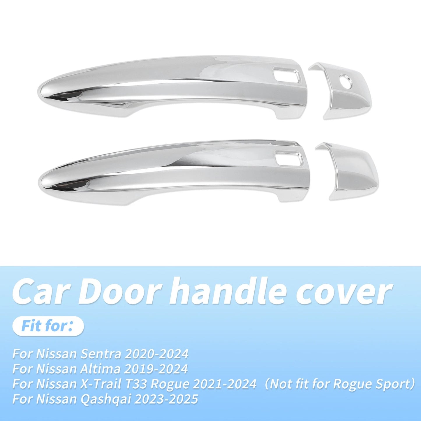 Chrome Door Handle Cover Protector for Nissan Sentra Altima X-Trail Qashqai