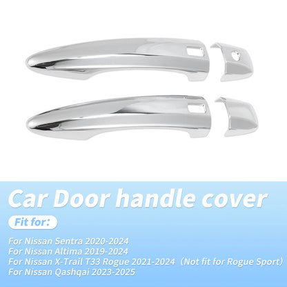 Chrome Door Handle Cover Protector for Nissan Sentra Altima X-Trail Qashqai
