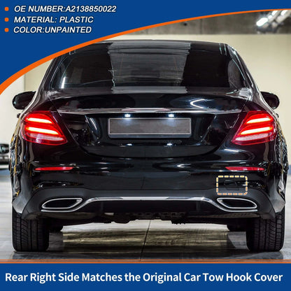 Rear Tow Hook Cover for Mercedes-Benz E-Class W213 (2017-2023) Unpainted