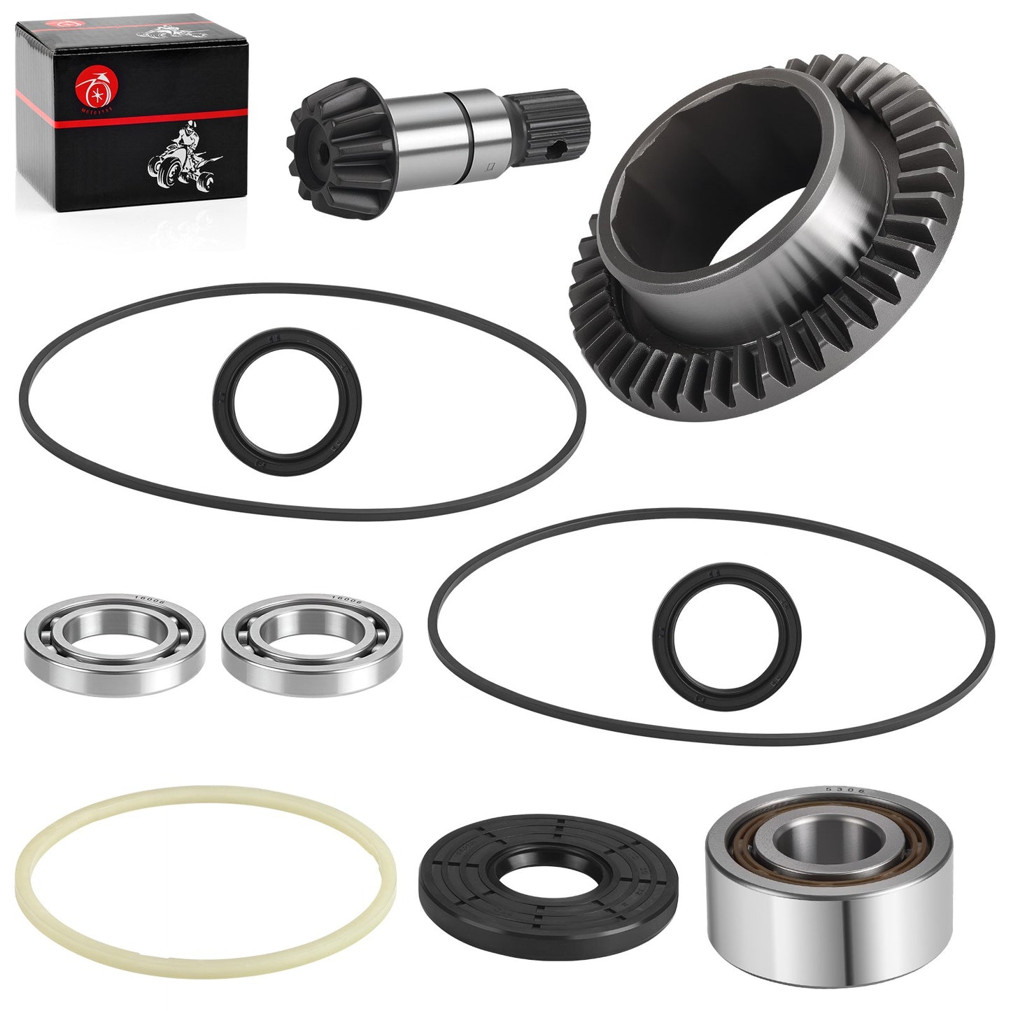 Front Differential Ring Pinion Gear & Bearing for Polaris Sportsman (2002–2020)