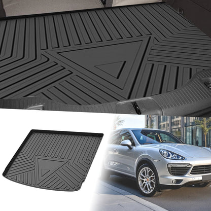 Flat Face Cargo Liner Rear Trunk Mat for Porsche Cayenne (2011–2017) TPE